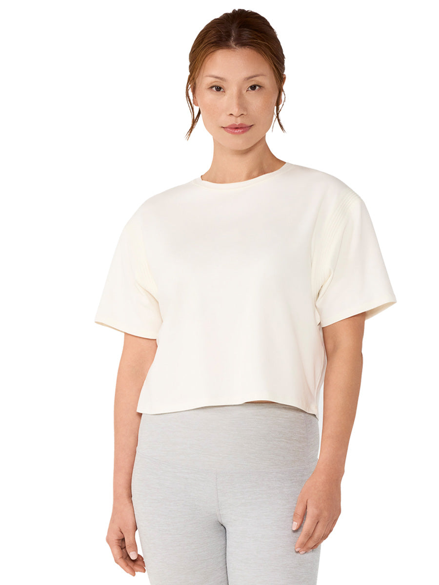 【TAVI】短款T恤 CROP TEE / 瑜伽上衣 普拉提 短款 透气 TOESOX