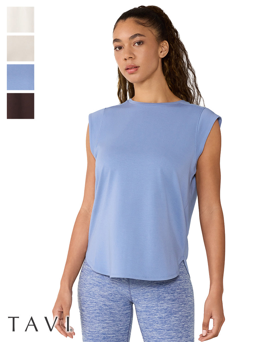 【TAVI】短款T恤 CROP TEE / 瑜伽上衣 普拉提 短款 透气 TOESOX