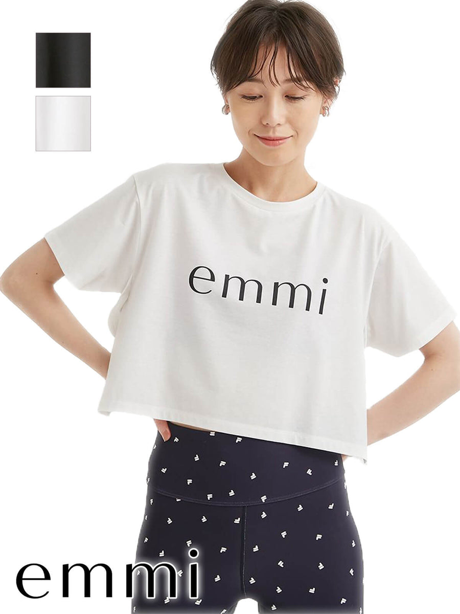 emmi] ロゴクロップドＴシャツ エミ レディース トップス 半袖