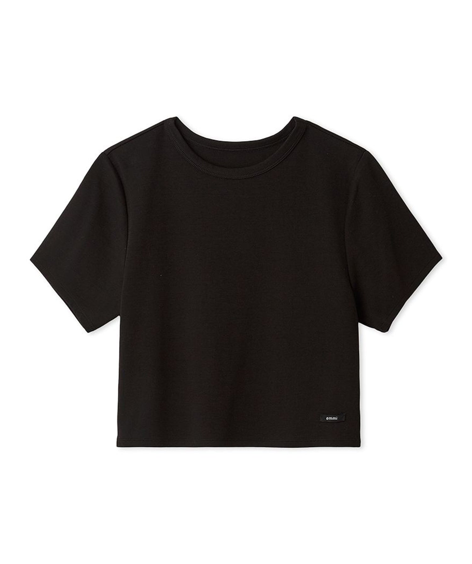 【emmi】emmi Logo莫代尔迷你T恤 emmi 女款运动休闲T恤短袖短款衣长/25SS 13WCT251060