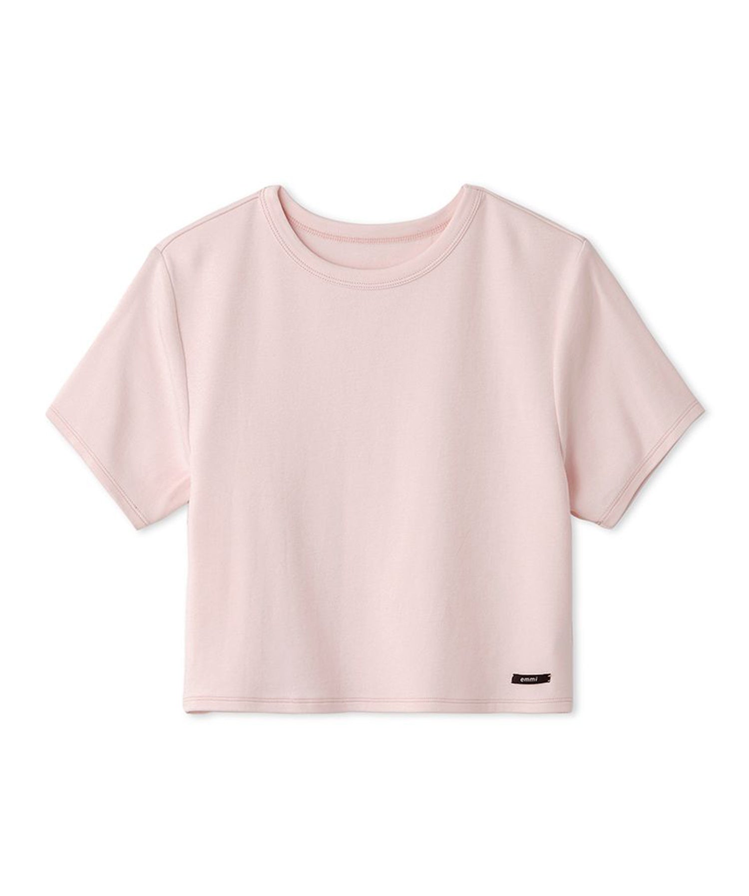 【emmi】emmi Logo莫代尔迷你T恤 emmi 女款运动休闲T恤短袖短款衣长/25SS 13WCT251060