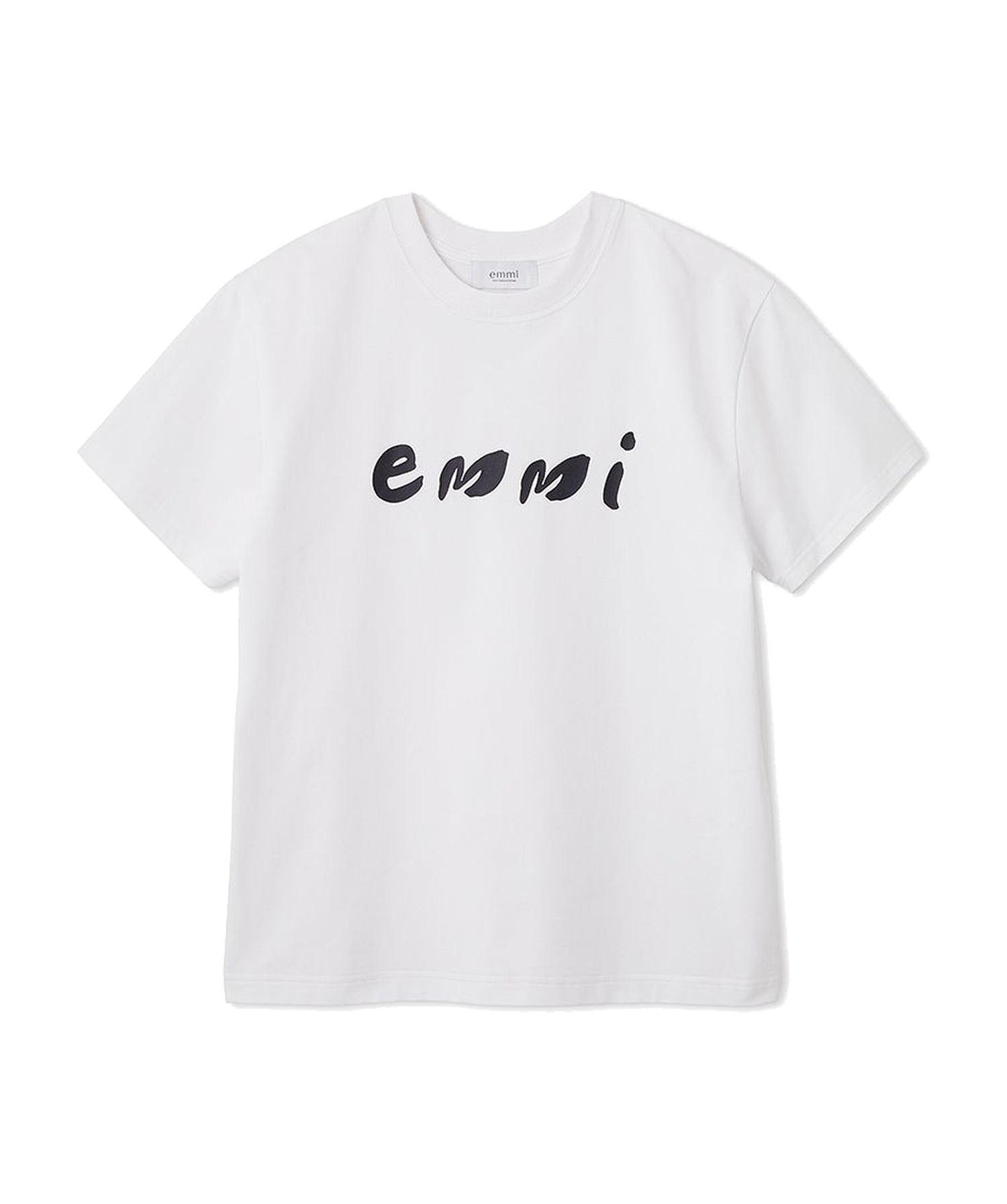【emmi】emmi Logo莫代尔迷你T恤 emmi 女款运动休闲T恤短袖短款衣长/25SS 13WCT251060