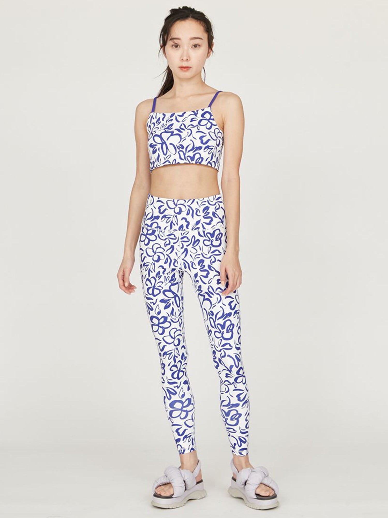 【emmi】醒目的花朵紧身裤 Emmi 女士瑜伽服 下装 热瑜伽 长款 / 25SS 14WCP251204