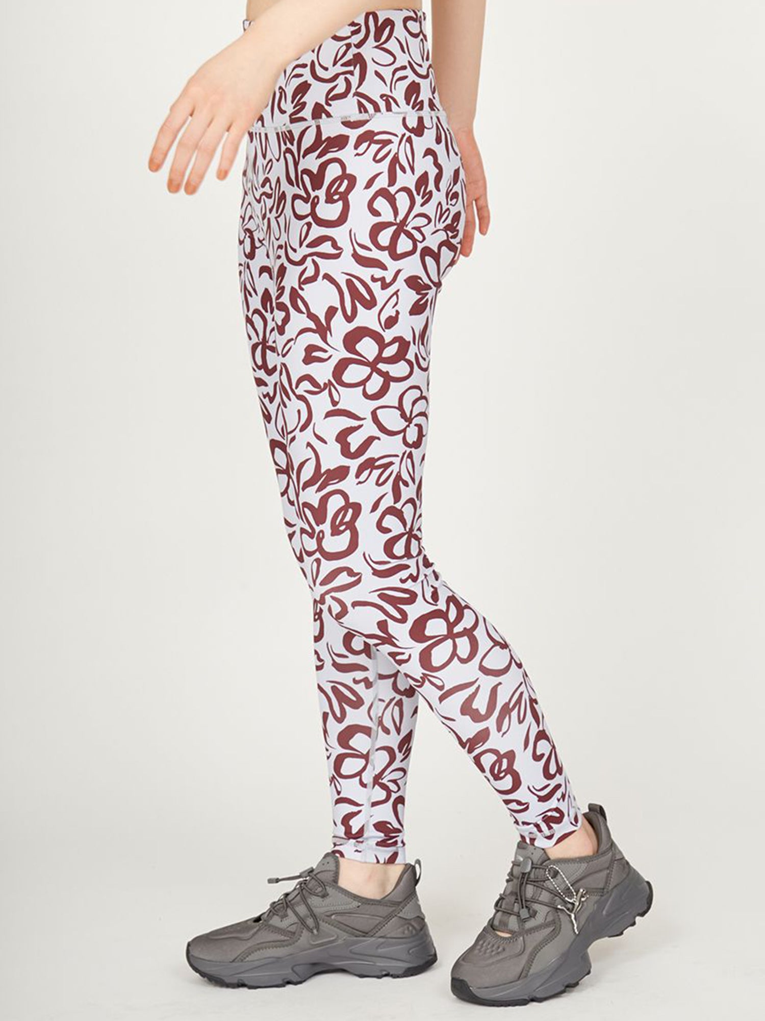 【emmi】醒目的花朵紧身裤 Emmi 女士瑜伽服 下装 热瑜伽 长款 / 25SS 14WCP251204