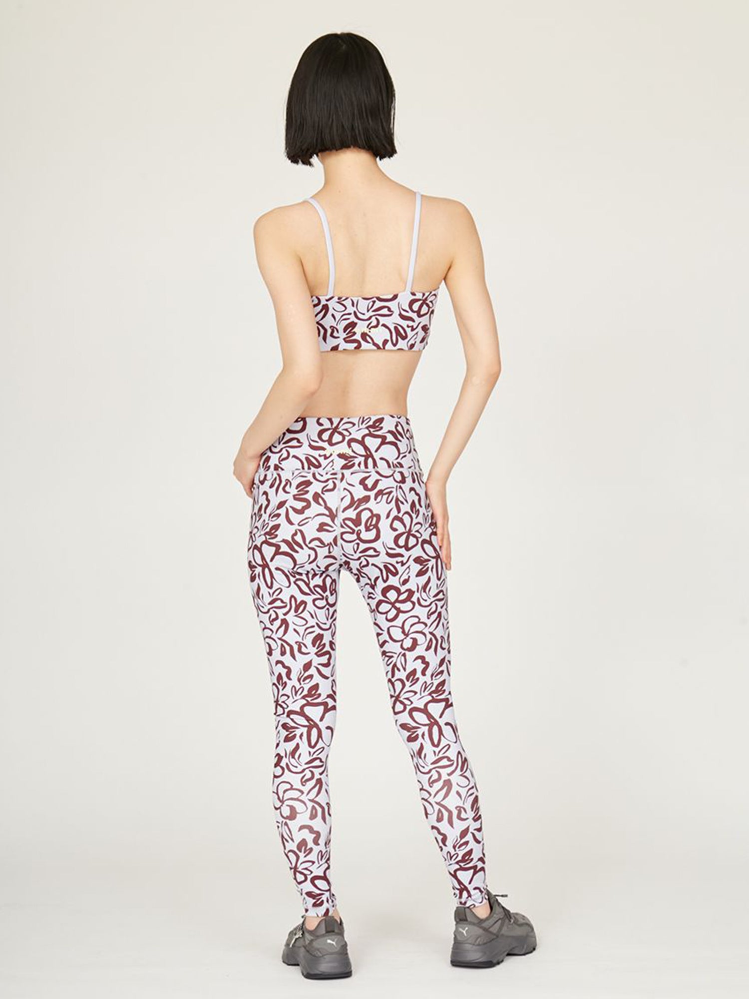 【emmi】醒目的花朵紧身裤 Emmi 女士瑜伽服 下装 热瑜伽 长款 / 25SS 14WCP251204