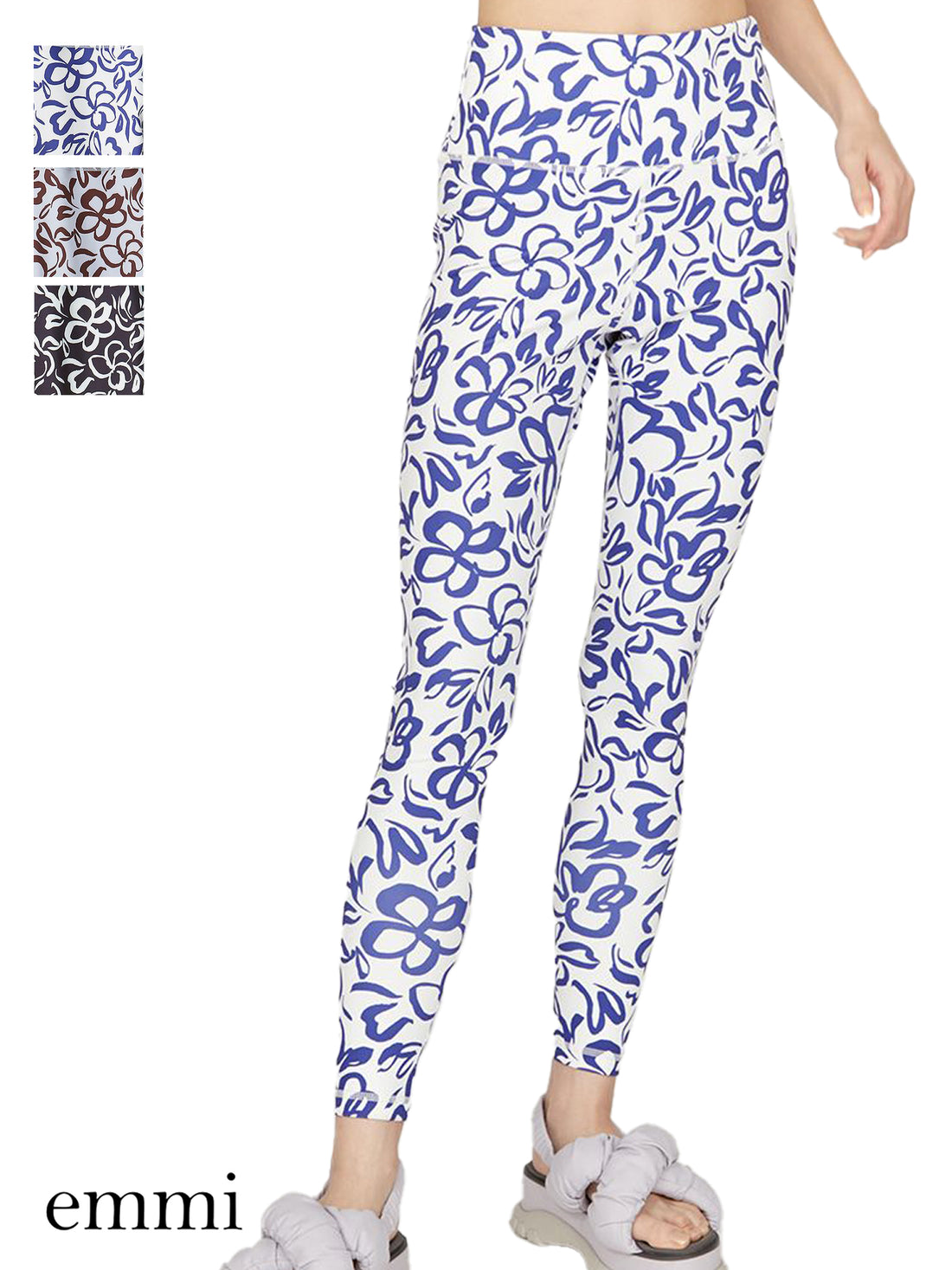 【emmi】醒目的花朵紧身裤 Emmi 女士瑜伽服 下装 热瑜伽 长款 / 25SS 14WCP251204