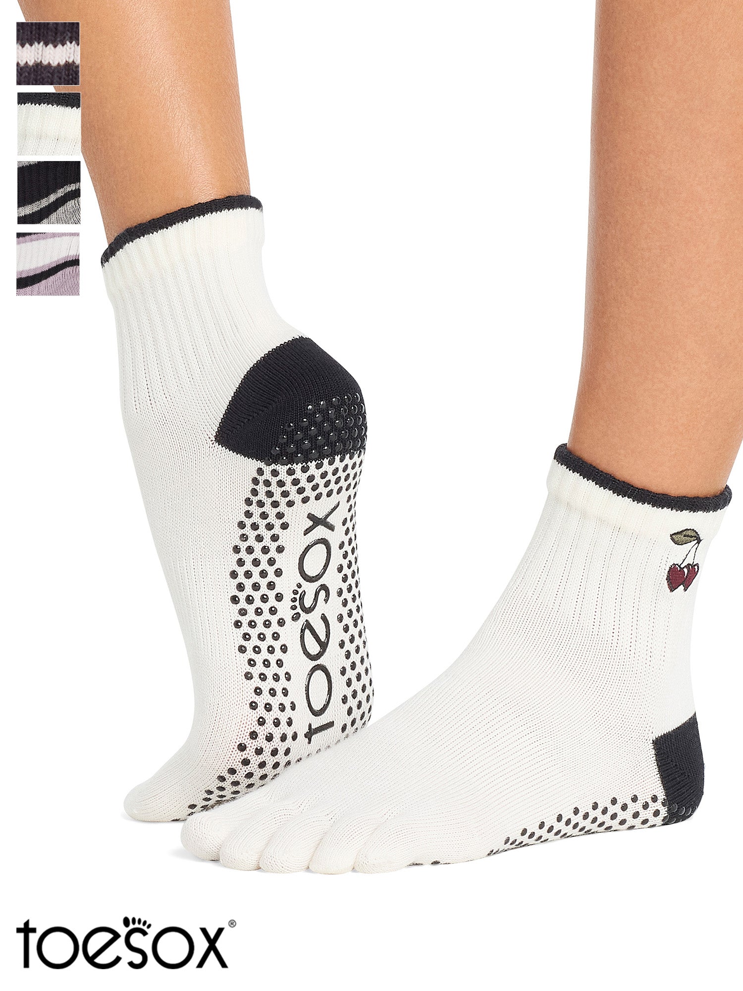 ToeSox] グリップ ソックス 5本指 メロディー（Full-Toe／つま先あり