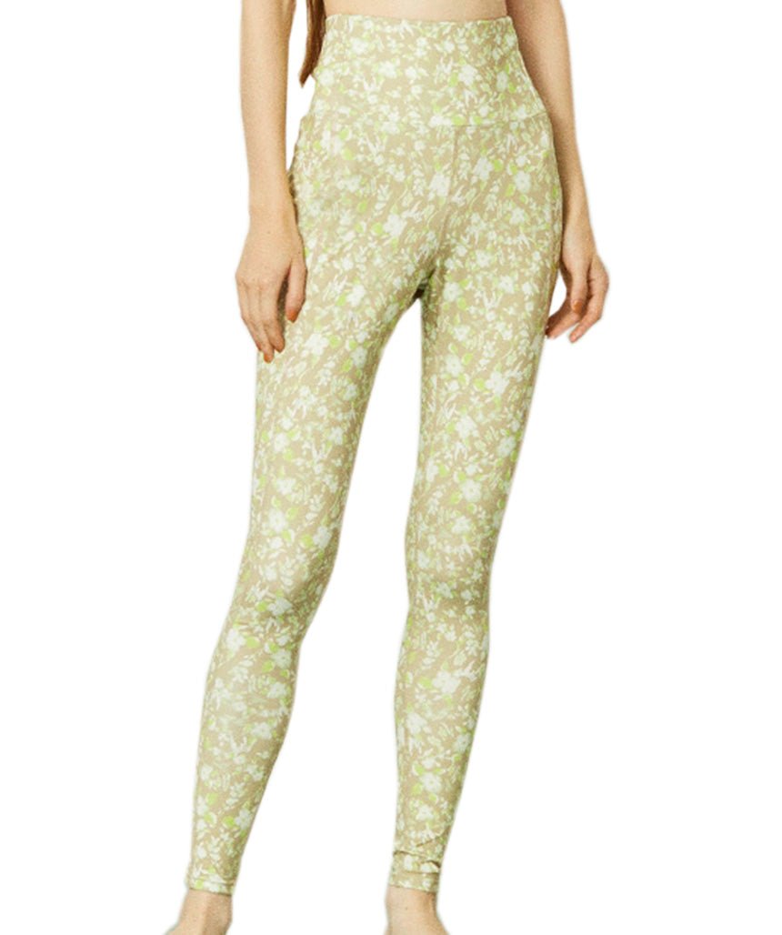 [SALE][emmi] Art Flower Leggings Yoga Wear Yoga Bottoms Yoga Pants Long  Floral Pattern / 22SS 14WCP221207