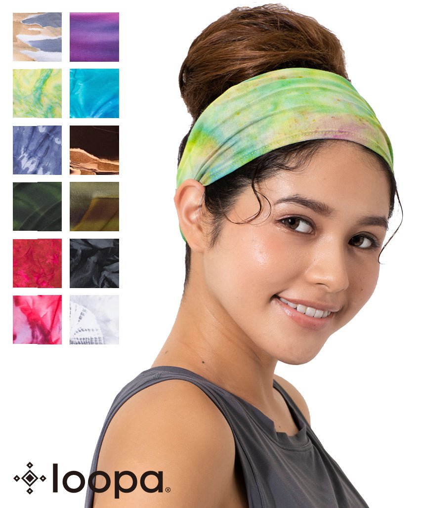 [Loopa] Loopa 2.0 Hair Band Squeeze Batik Pattern (Dyed Pattern) Yoga Hair  bands Squeeze dyed pattern Headband / [A] 10_3