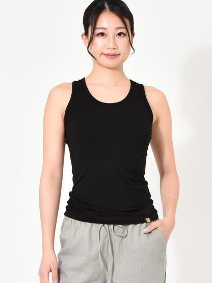 [Loopa] ルーパ BA ストレッチ タンクトップ (バンブー) Eco Bamboo TankTop / ヨガウェア インナー ヨガトップス 23FW [SOFF]-Puravida! プラヴィダ　ヨガ ピラティス フィットネスショップ