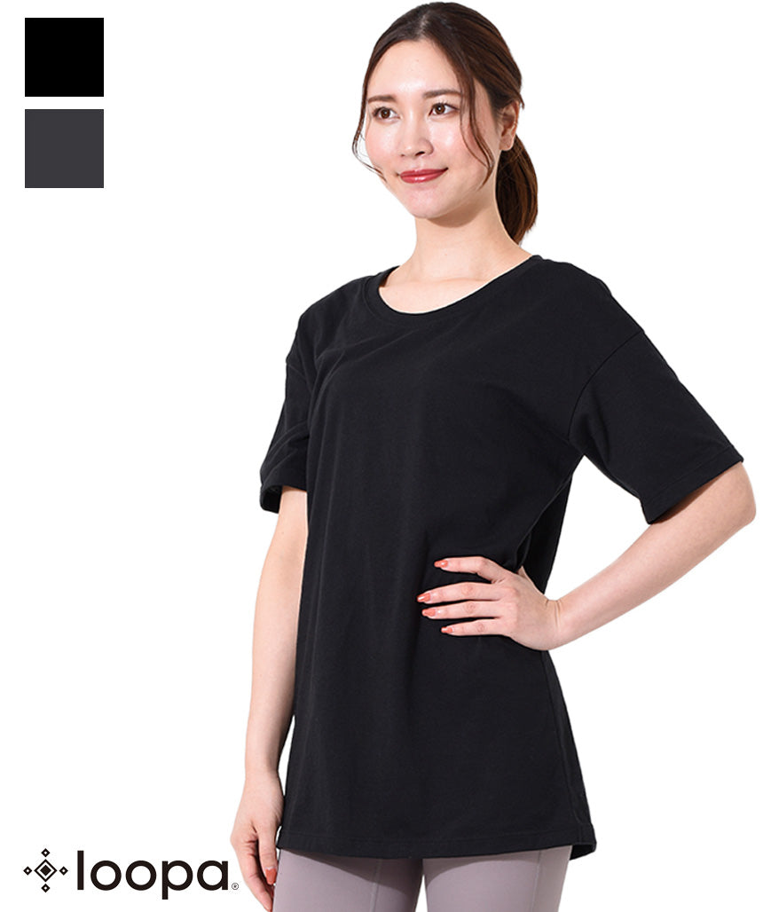24%OFF[SALE][Loopa] Loopa 5/8 Sleeve Tunic Tee / Yoga Tops Yoga Wear T-shirt [SOFF]