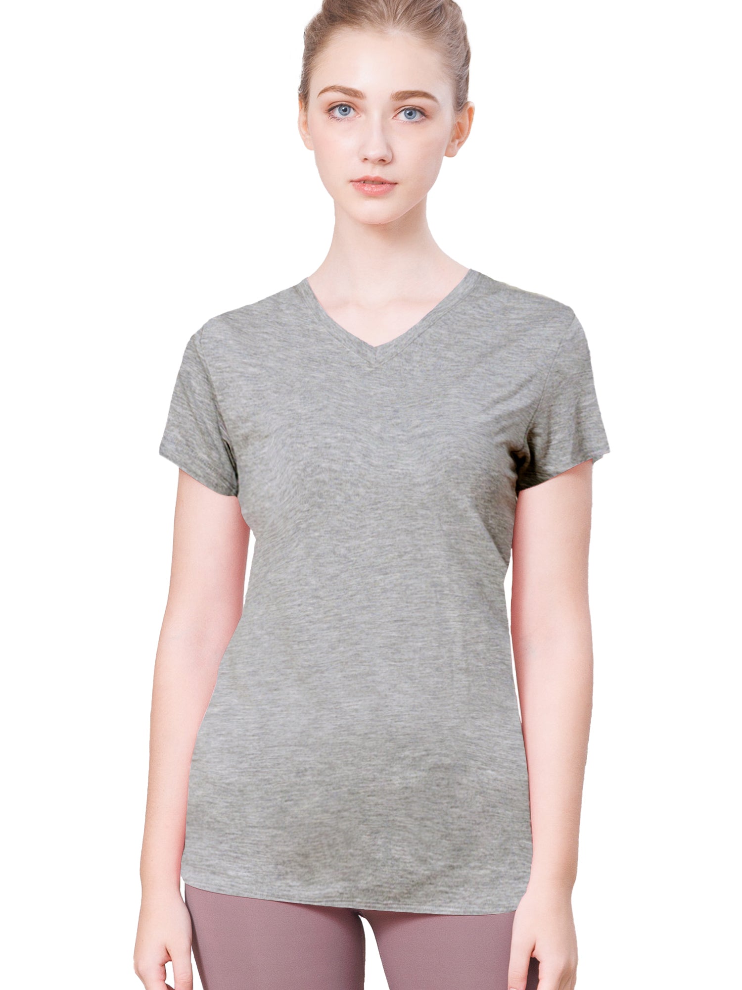 [Loopa] ルーパ BA VネックTeeトップス（バンブー） Bamboo V Neck Tee Top / ヨガウェア トップス Tシャツ [SOFF]-Puravida! プラヴィダ　ヨガ ピラティス フィットネスショップ