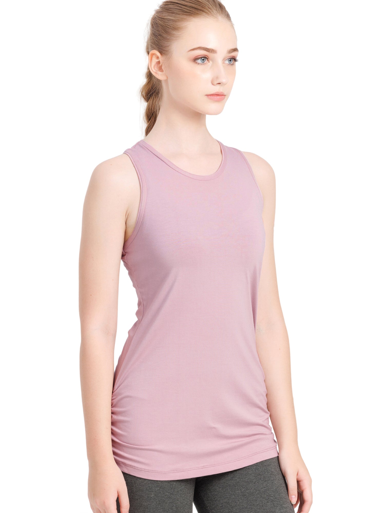 [Loopa] ルーパ Yバックタンクトップ 無地 Y-back Yoga tank top Plain / ヨガウェア ヨガトップス 22SS [A] 10_2-Puravida! プラヴィダ　ヨガ ピラティス フィットネスショップ