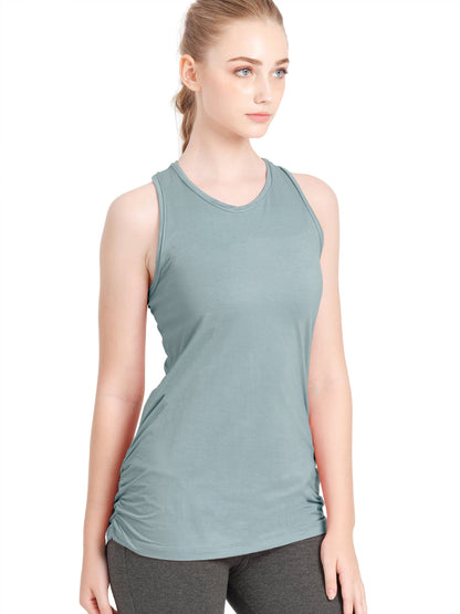 [Loopa] ルーパ Yバックタンクトップ 無地 Y-back Yoga tank top Plain / ヨガウェア ヨガトップス 22SS [A] 10_2-Puravida! プラヴィダ　ヨガ ピラティス フィットネスショップ