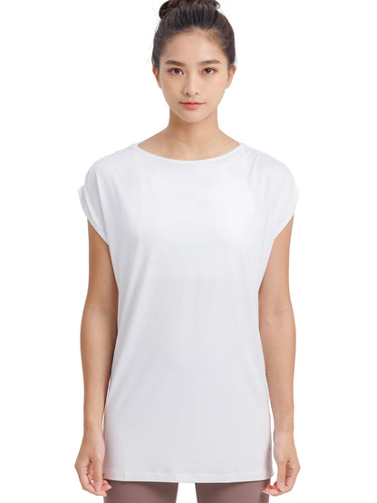 [Loopa] ルーパ ルーシュ ヨガ チュニック ruche yoga tunic Tシャツ ヨガトップス / ヨガウェア 21FW [SOFF]-Puravida! プラヴィダ　ヨガ ピラティス フィットネスショップ