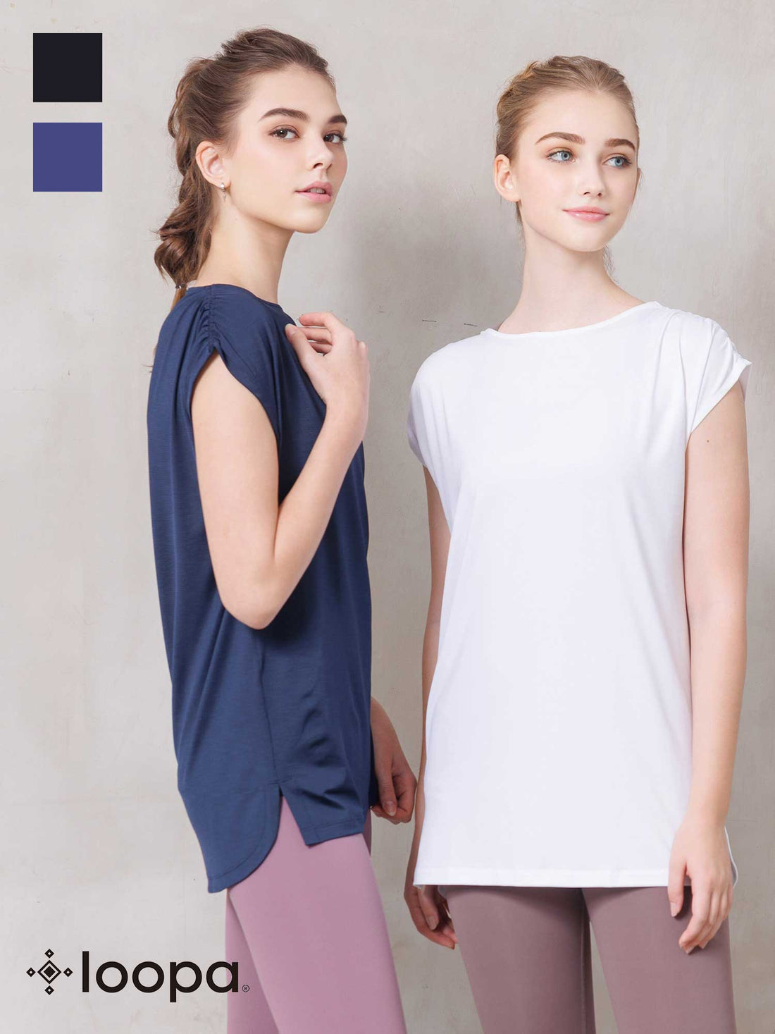 41%OFF[SALE][Loopa] ルーパ ルーシュ ヨガ チュニック ruche yoga tunic Tシャツ ヨガトップス / ヨガウェア 21FW [SOFF]