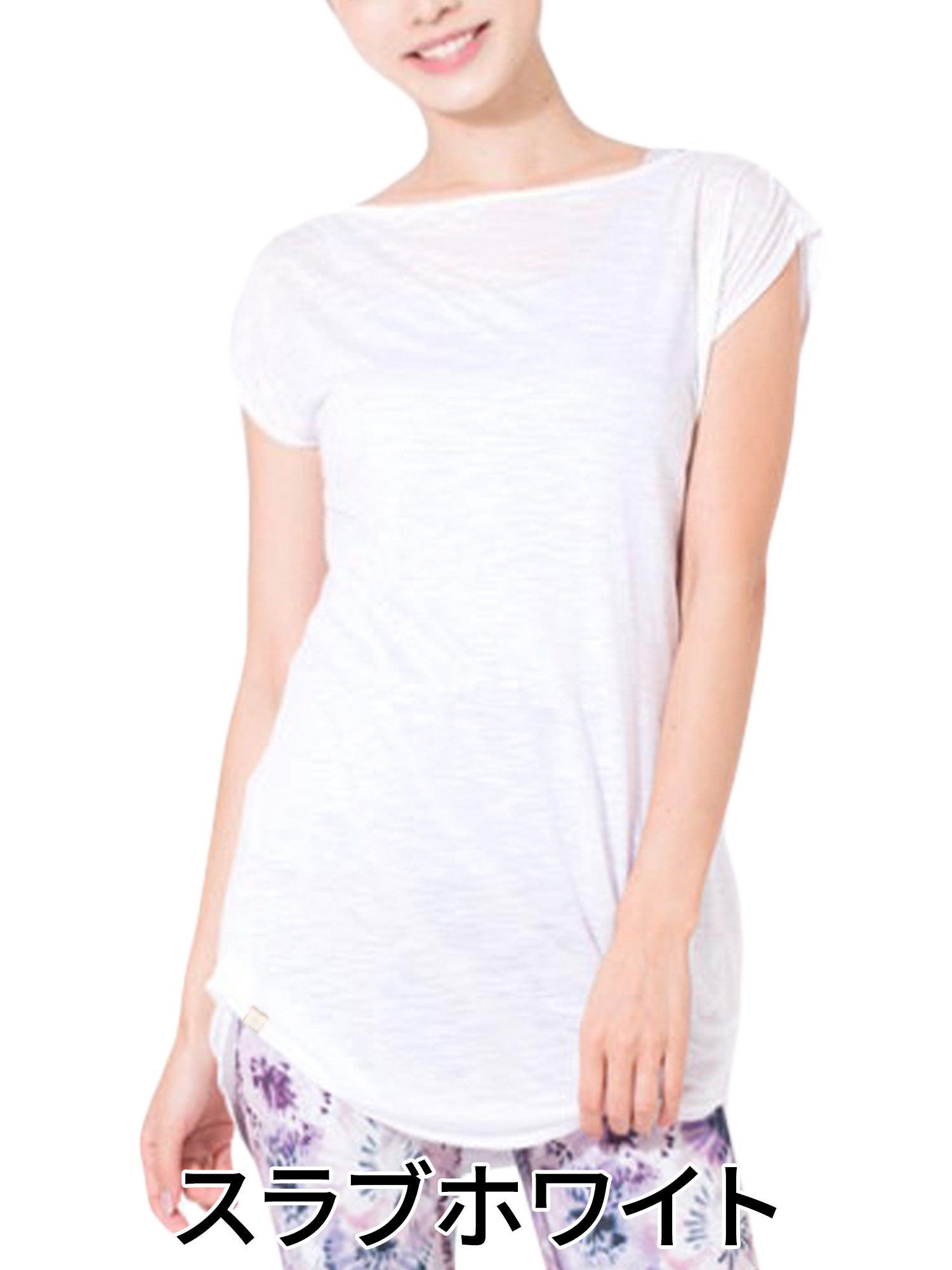 [Loopa] ルーパ ルーシュ ロング Tシャツ Yoga Roush long Tee / ヨガトップス ヨガウェア Tシャツ [A] 20_1 22SS-Puravida! プラヴィダ　ヨガ ピラティス フィットネスショップ