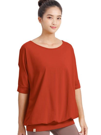 [Loopa] ルーパ 2.0 ドルマン スリーブ トップ Yogawear Dolman Sleeve Top Tシャツ ヨガトップス / ヨガウェア ブラック 20_1-Puravida! プラヴィダ　ヨガ ピラティス フィットネスショップ