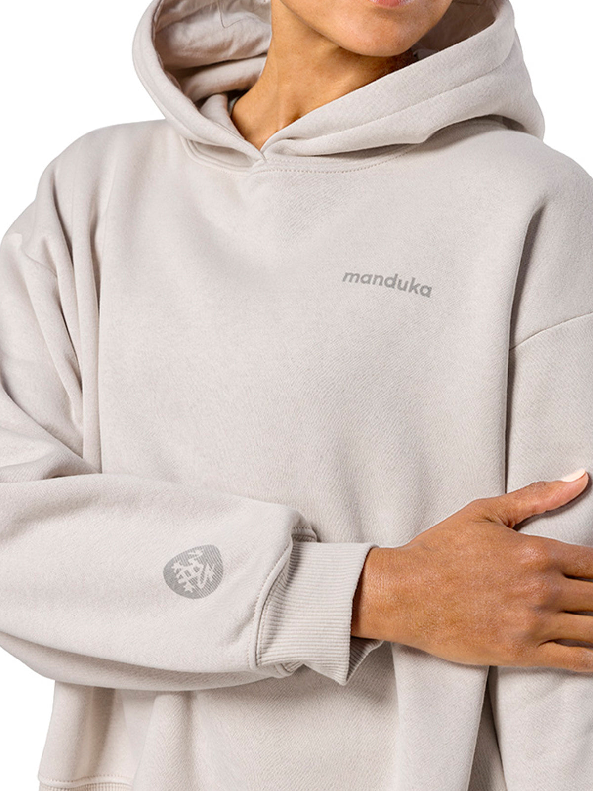 [Manduka] ハーフムーン フーディー／マンドゥカ レディース ヨガウェア トップス 長袖 パーカー W Half Moon Hoodie-Puravida! プラヴィダ　ヨガ ピラティス フィットネスショップ