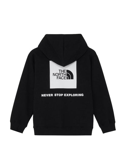 [THE NORTH FACE] スウェットバックスクエアロゴフーディ キッズ ザ・ノース・フェイス キッズ スポーツウェア パーカー 長袖 アウトドア 日本正規品 26FW NTJ62633