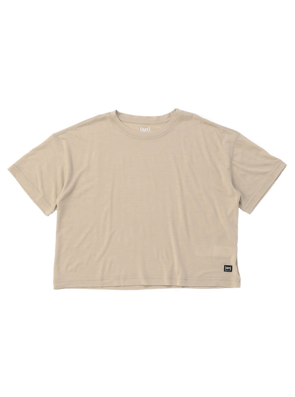 [[sn] super.natural] W ボクシー TEE スーパーナチュラル レディース ヨガウェア 半袖 Tシャツ カットソー / 23FW SNW020030-Puravida! プラヴィダ　ヨガ ピラティス フィットネスショップ