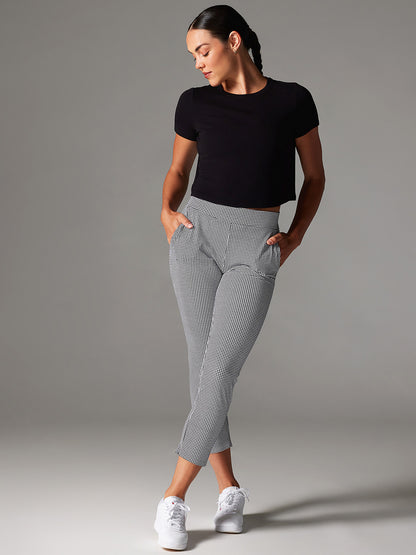 30%OFF[SALE][TAVI] リブTシャツ Ribbed Tee／ ヨガ トップス ピラティス クロップド丈 通気性 TOESOX 24FW