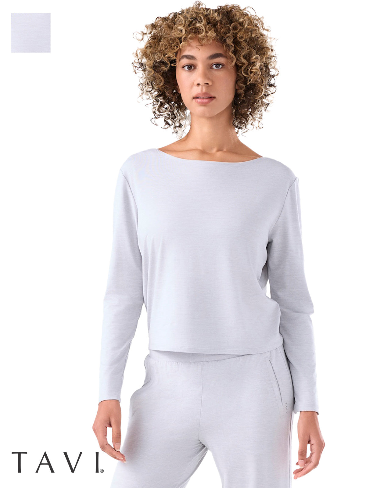 [TAVI] Brushed Tec Knit Long Sleeve Top / TAVI Women&