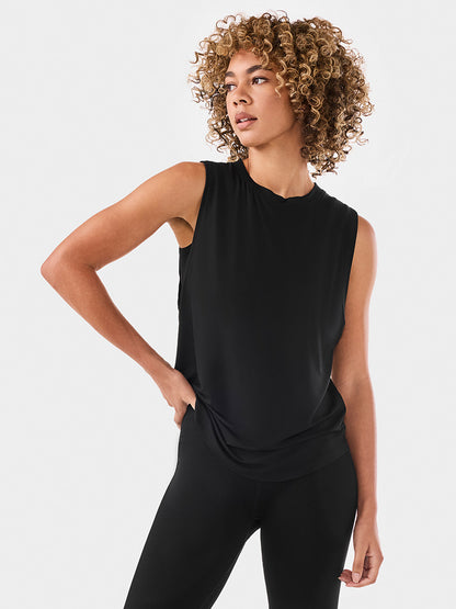 [TAVI] ハイネック マッスルタンク タビ レディース  トップス タンクトップ  通気性 吸湿 速乾 26SS TOESOX