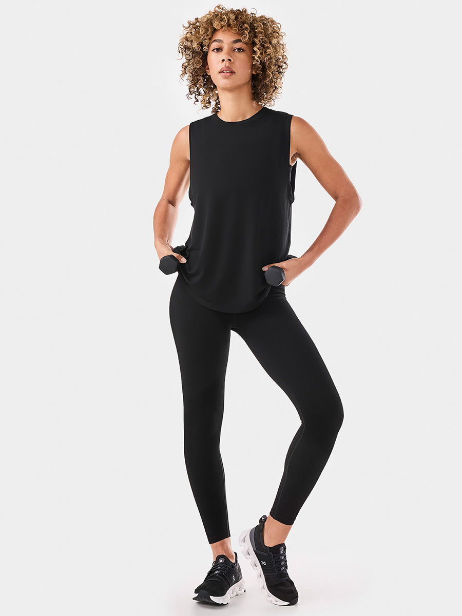 [TAVI] ハイネック マッスルタンク タビ レディース  トップス タンクトップ  通気性 吸湿 速乾 26SS TOESOX