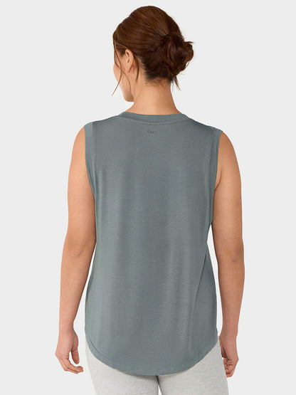 [春クーポン][TAVI] ハイネック マッスルタンク タビ レディース  トップス タンクトップ  通気性 吸湿 速乾 26SS D3 TOESOX