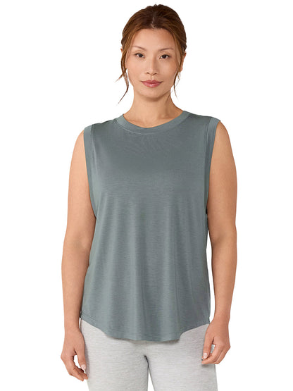 [春クーポン][TAVI] ハイネック マッスルタンク タビ レディース  トップス タンクトップ  通気性 吸湿 速乾 26SS D3 TOESOX