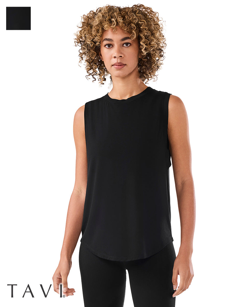 [TAVI] ハイネック マッスルタンク タビ レディース  トップス タンクトップ  通気性 吸湿 速乾 26SS TOESOX