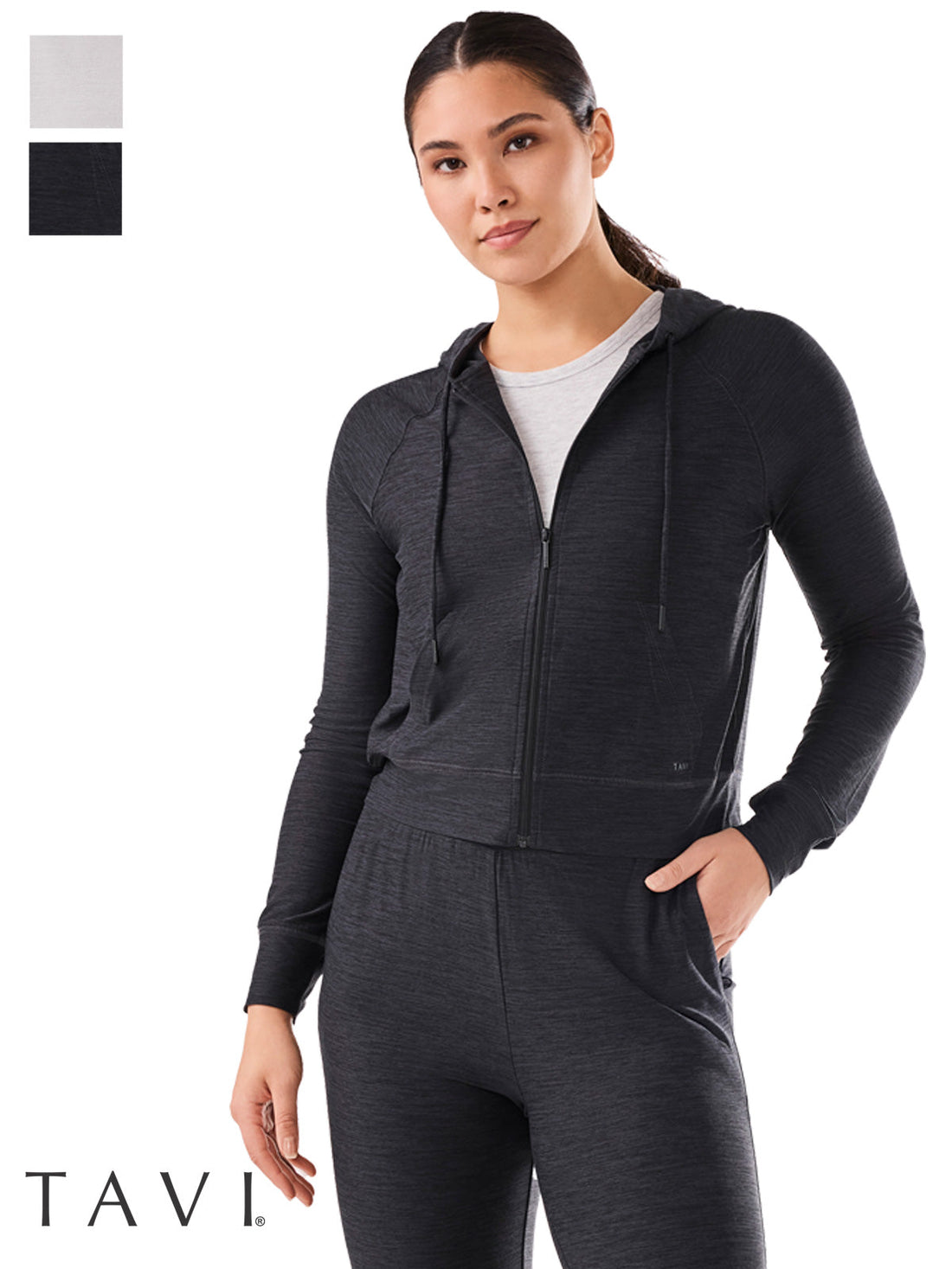 [TAVI] ソフトTec ジップフーディー SoftTec Zip Hoodie ／ タビ レディース  トップス フーディ パーカー ヨガ ピラティス  26SS