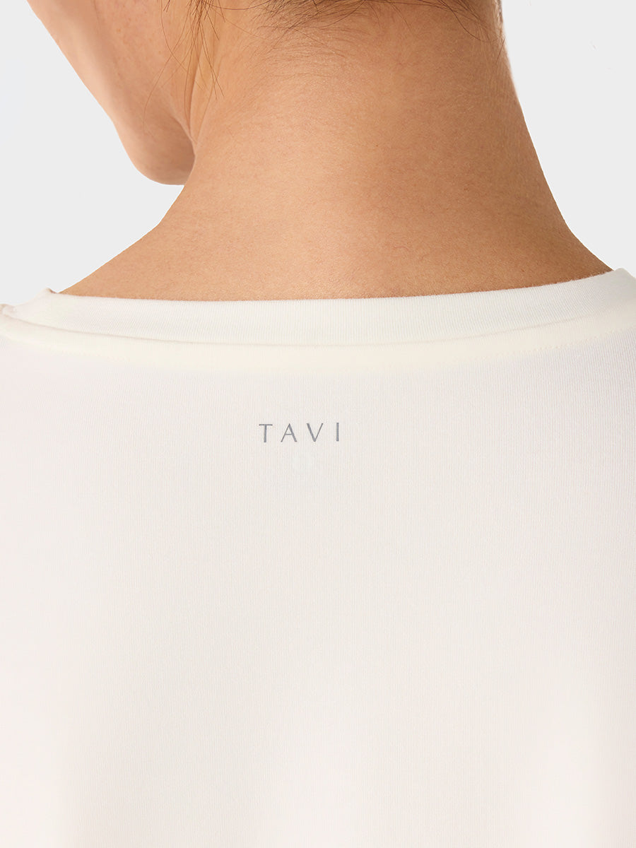 [TAVI] モーション Tee タビ レディース  トップス 半袖 ショート丈 クルーネック TOESOX