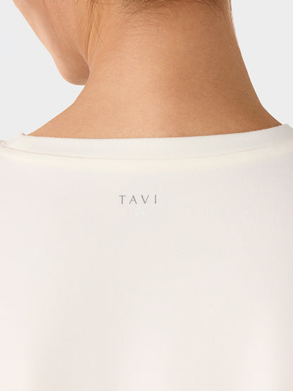 [TAVI] モーション Tee タビ レディース  トップス 半袖 ショート丈 クルーネック TOESOX