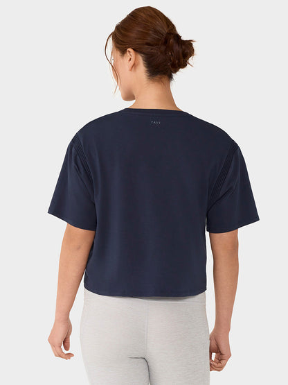 【TAVI】短款T恤 CROP TEE / 瑜伽上衣 普拉提 短款 透气 TOESOX