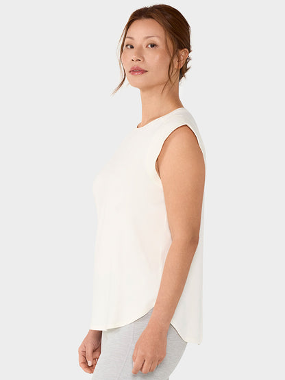 [春クーポン][TAVI] キャップスリーブ クルーネック Tee タビ レディース  トップス 通気性 吸湿 速乾 26SS TOESOX