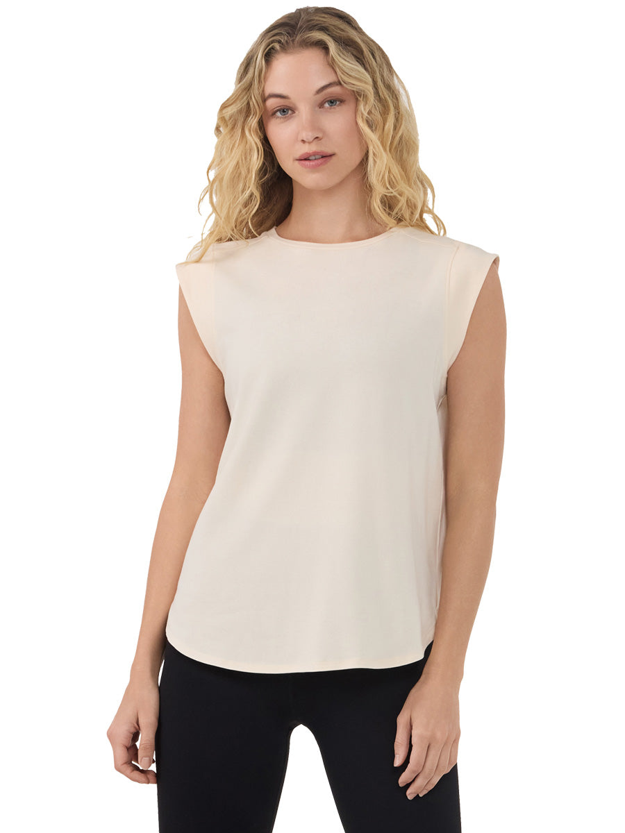 [TAVI] キャップスリーブ クルーネック Tee タビ レディース  トップス 通気性 吸湿 速乾 26SS TOESOX