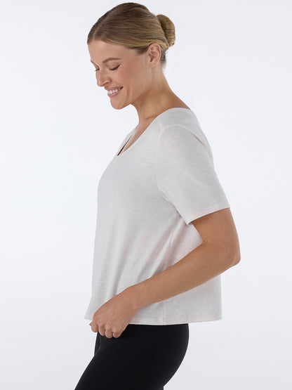 [TAVI] Crop T-shirt CROP TEE / Yoga tops Pilates cropped length breathable TOESOX
