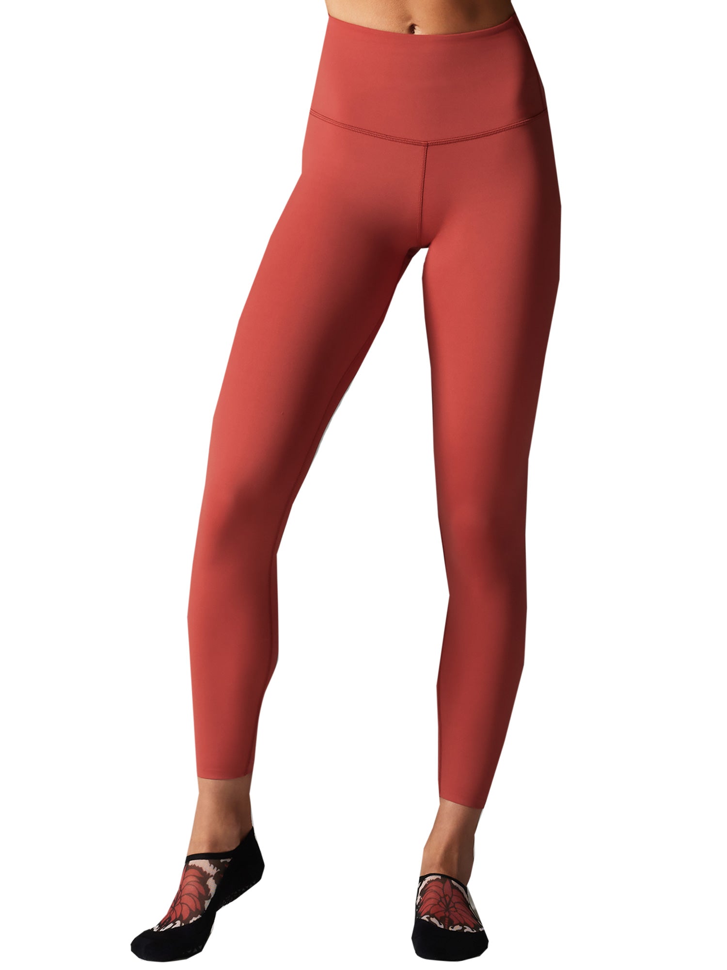 [TAVI] High Waist 7/8 Length Leggings HIGH WAISTED LEGGINGS / Yoga Bottoms Pilates Yoga Pants Beautiful Legs Beautiful Buttocks Body Coverage 25SS_D3