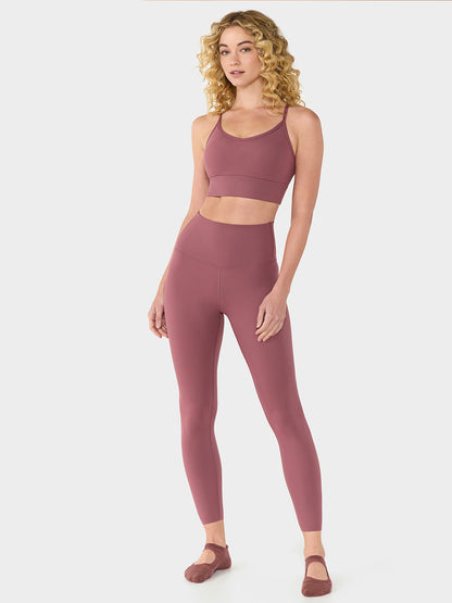 20%OFF[SALE][TAVI] ハイウエスト 7分丈 レギンス HIGH WAISTED LEGGINGS／ヨガ ボトムス ピラティス ヨガパンツ 美脚 美尻 体型カバー 26SS_D1