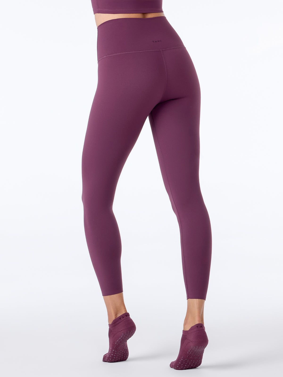 [TAVI] High Waist 7/8 Length Leggings HIGH WAISTED LEGGINGS / Yoga Bottoms Pilates Yoga Pants Beautiful Legs Beautiful Buttocks Body Coverage 25SS_D3