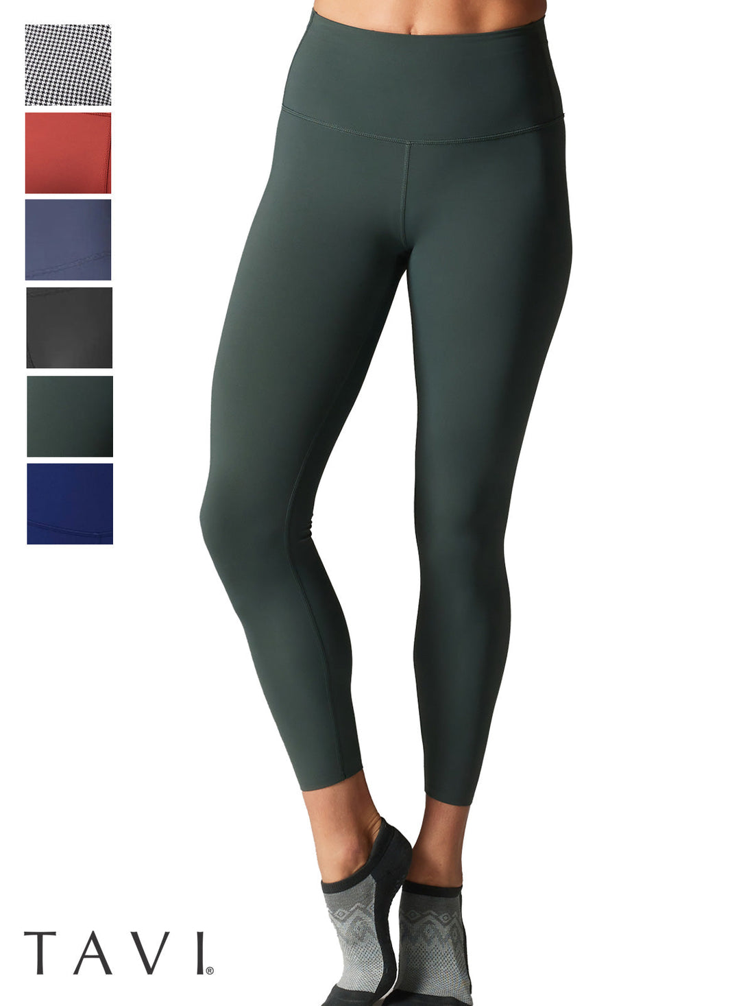 [TAVI] ハイウエスト 7分丈 レギンス HIGH WAISTED LEGGINGS／ヨガ ボトムス ピラティス ヨガパンツ 美脚 美尻 体型カバー 25SS_D1