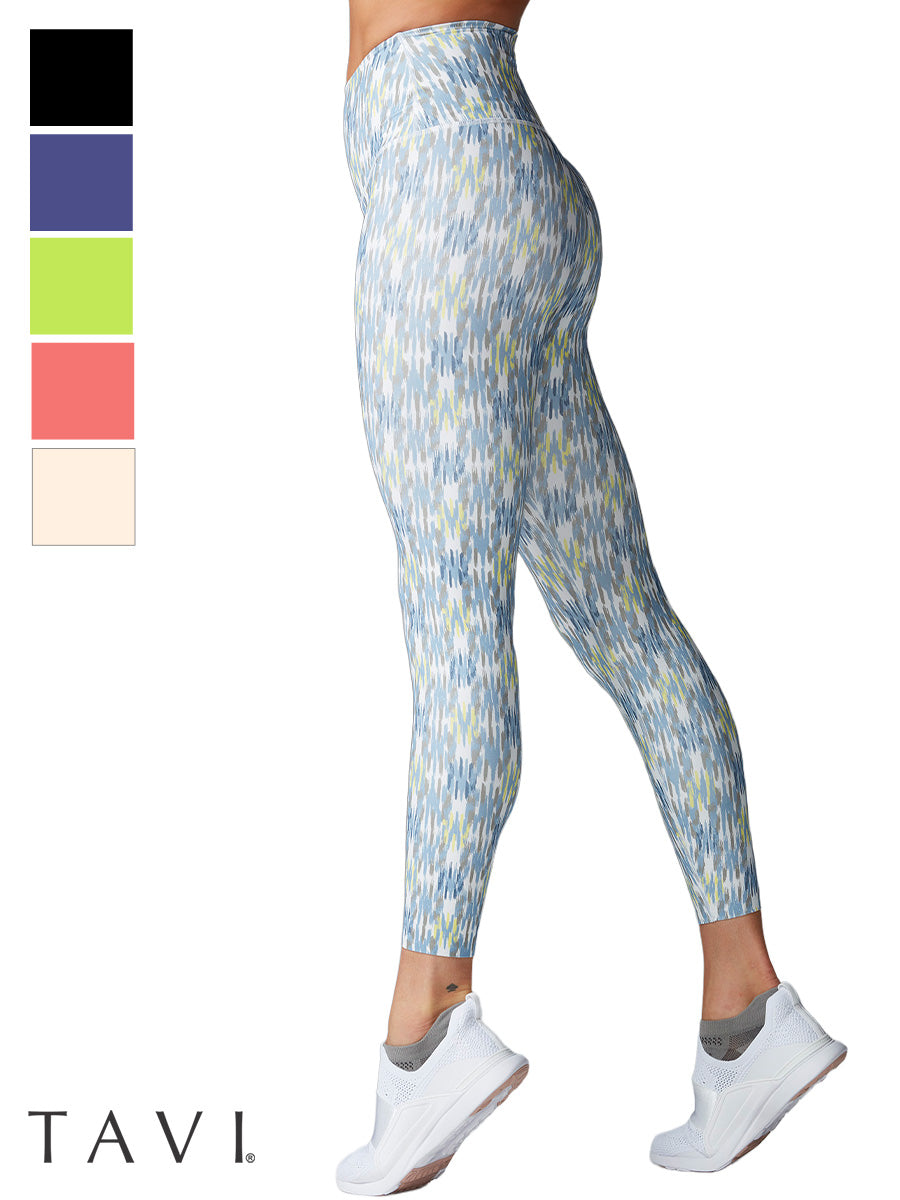 80%OFF[SALE][TAVI] ハイウエスト 7分丈 レギンス HIGH WAISTED LEGGINGS／ヨガ ボトムス ピラティス ヨガパンツ 美脚 美尻 体型カバー TOESOX[DRT] SOFF