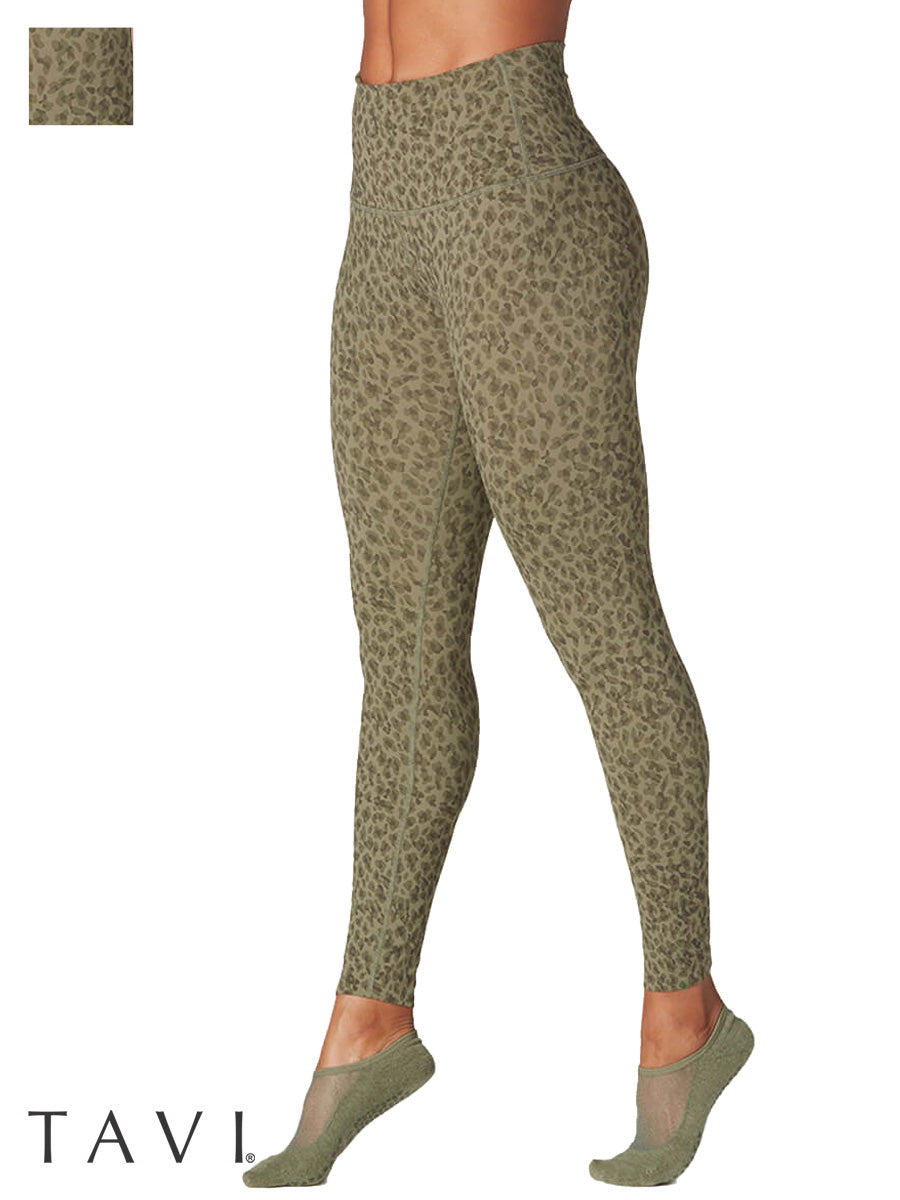 80%OFF[SALE][TAVI] ハイウエスト 7分丈 レギンス HIGH WAISTED LEGGINGS／ヨガ ボトムス ピラティス ヨガパンツ 美脚 美尻 体型カバー TOESOX[DRT] SOFF