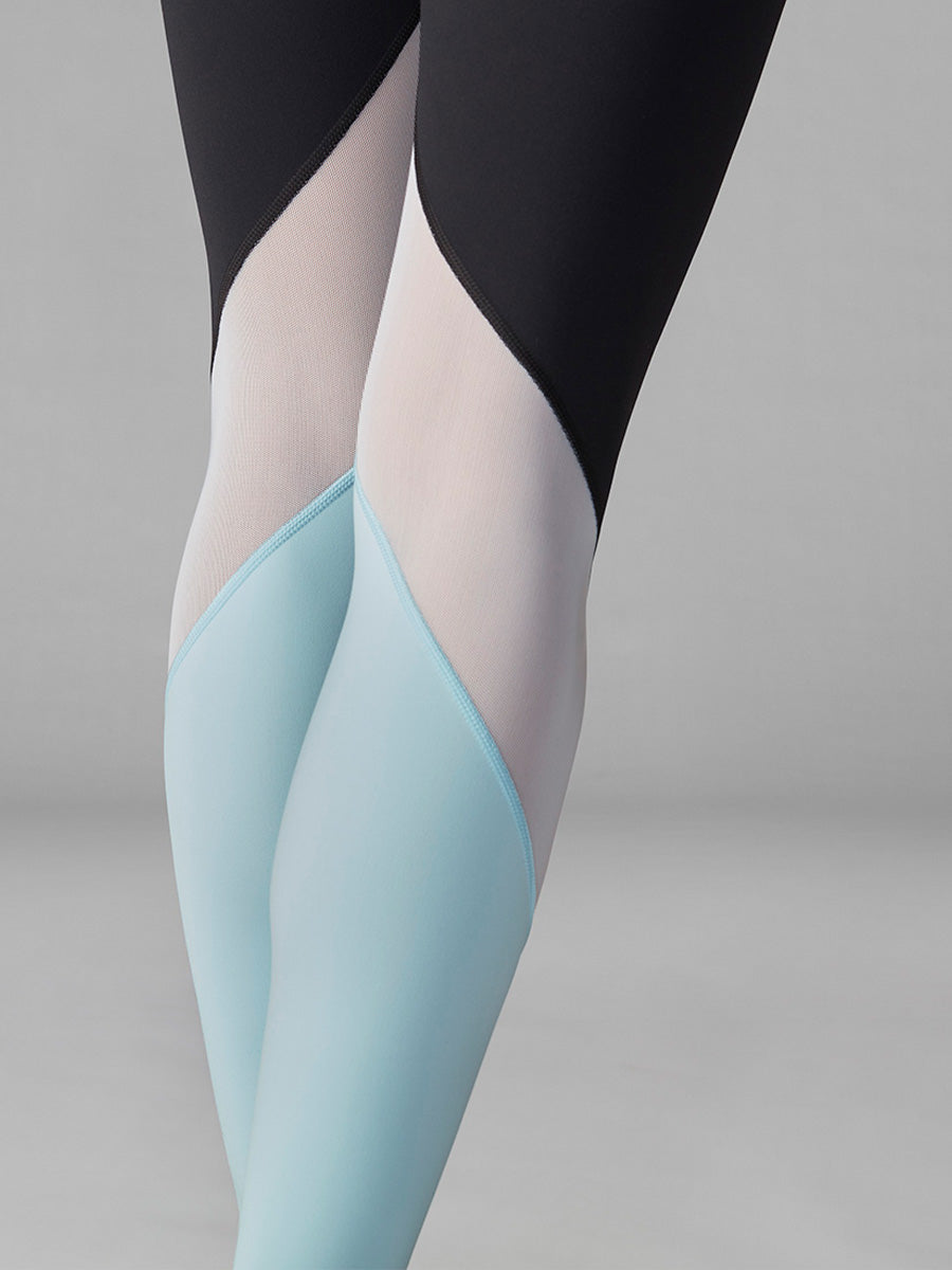 70%OFF[SALE][TAVI] ハイウエスト カラーブロック レギンス High Waisted Color block Tight ／ヨガ ボトムス ピラティス ヨガパンツ 吸汗 速乾[DRT][SS2412]