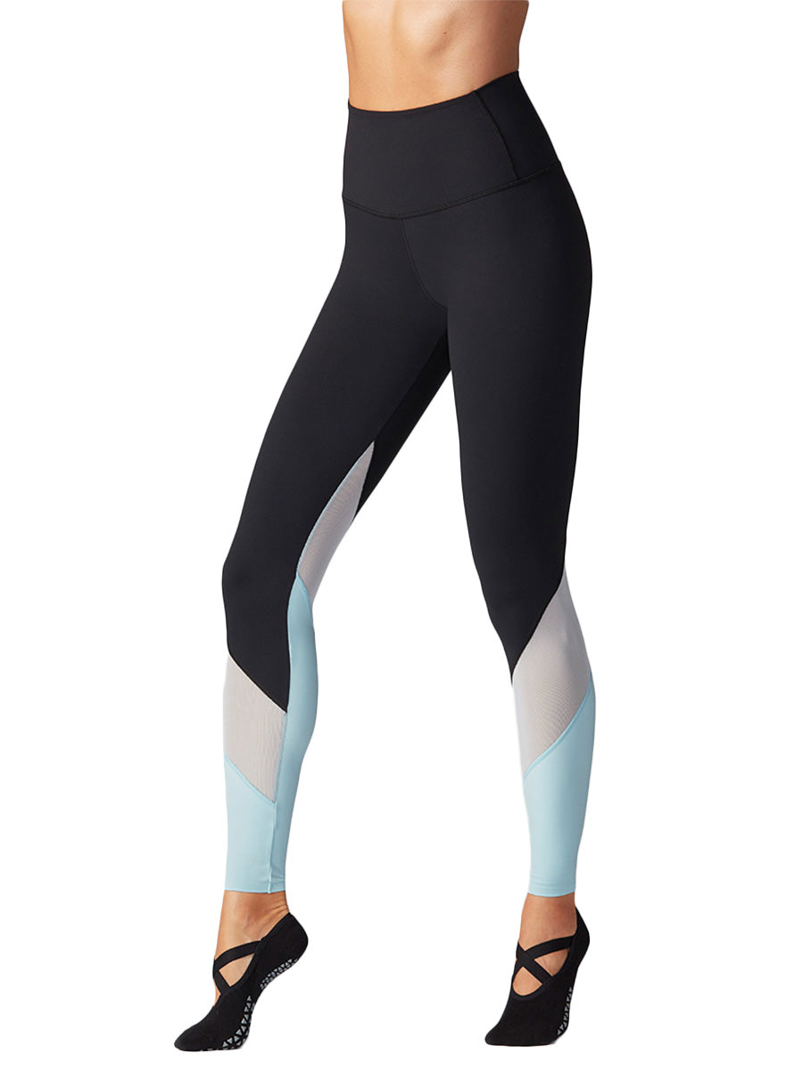 70%OFF[SALE][TAVI] ハイウエスト カラーブロック レギンス High Waisted Color block Tight ／ヨガ ボトムス ピラティス ヨガパンツ 吸汗 速乾[DRT][SS2412]