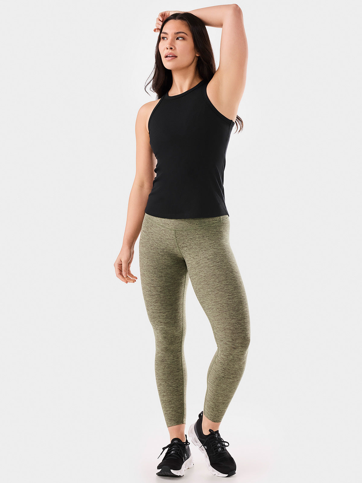 [TAVI] TaviCloud ハイウエスト 7/8タイトレギンス タビ レディース  ボトムス ヨガウェア 7分丈 ハイウエスト 26SS TOESOX