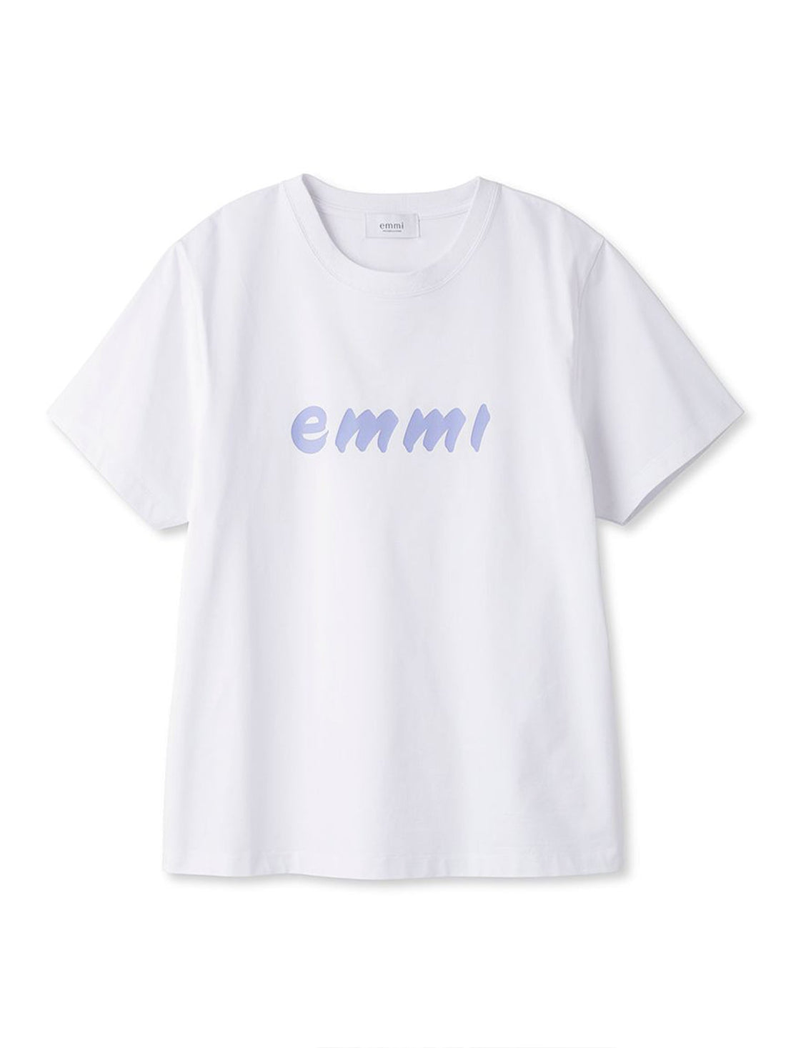 [emmi] ペイントemmiロゴTシャツ / エミ アトリエ レディース ヨガウェア 半袖 プリント おしゃれ / 24FW 13WCT241094-Puravida! プラヴィダ　ヨガ ピラティス フィットネスショップ