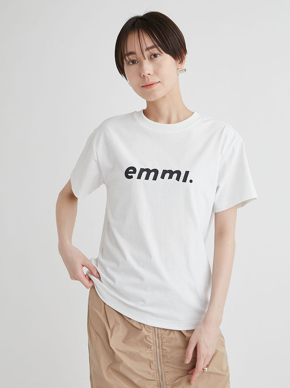 [Sold Out No Restock][emmi] ECOemmi Logo T-shirts Emi Women's Sportswear T-shirt Short Sleeve Sustainable / 23SS 14WCT231208